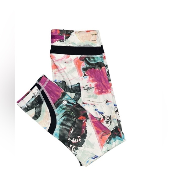 lululemon athletica Pants - Lululemon Run Inspire Crop II – Pigment Wave Multi – Size 4